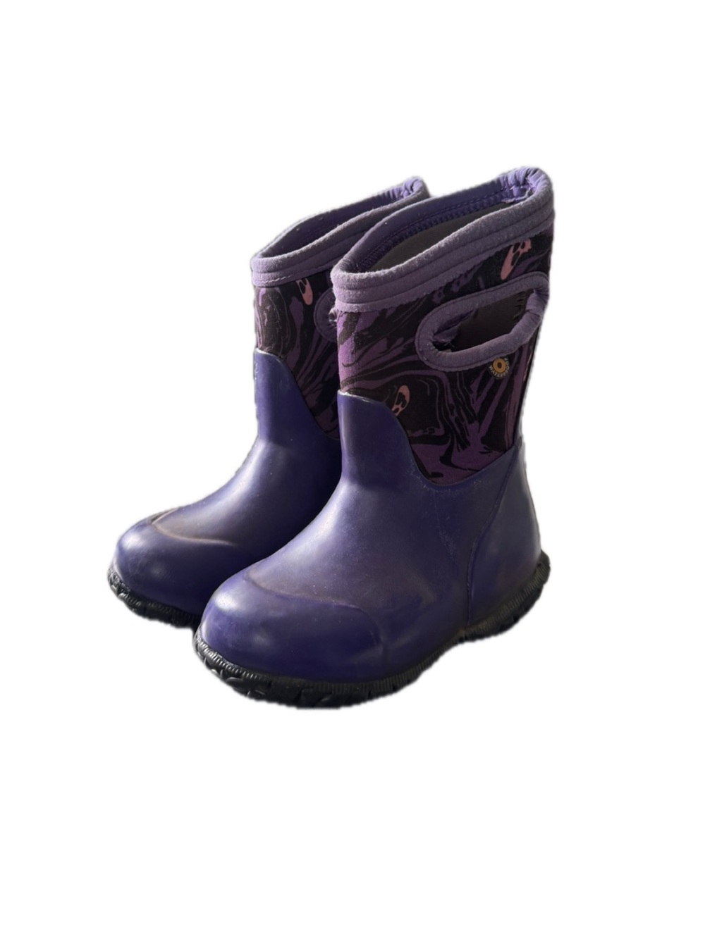 Bogs Purple Kids Waterproof Pull-On Boots